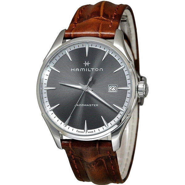 Hamilton Men's H32451581 Jazzmaster Brown Leather Watch