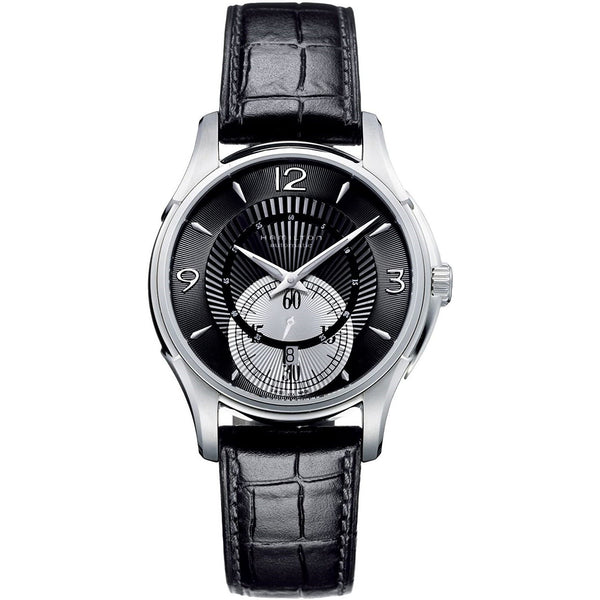 Hamilton Men's H32555735 Jazzmaster Black Leather Watch