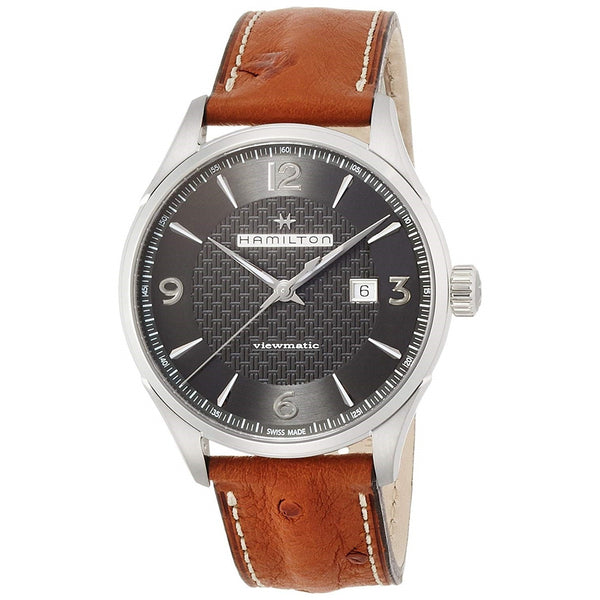 Hamilton Men's H32755851 Jazzmaster Viewmatic Automatic Brown Leather Watch