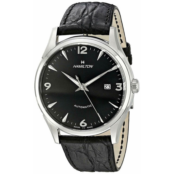 Hamilton Men's H38715731 Thin-O-matic Black Leather Watch