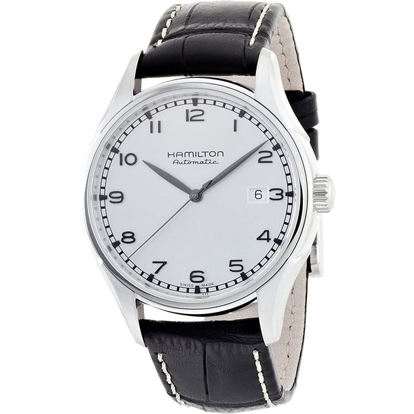 Hamilton Men's H39515753 Timeless Classic Valiant Black Leather Watch