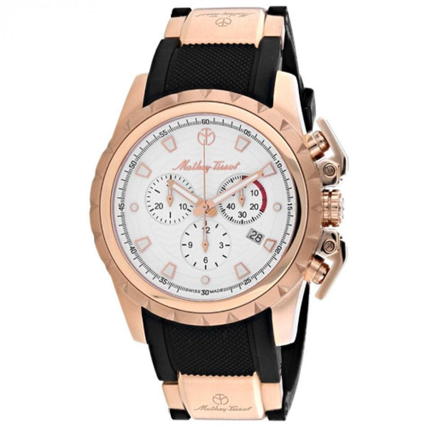 Mathey-Tissot Men's H466BG Classic Chronograph Two-Tone Silicone Watch