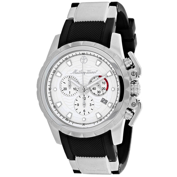 Mathey-Tissot Men's H466CHA Classic Chronograph Black Rubber Watch