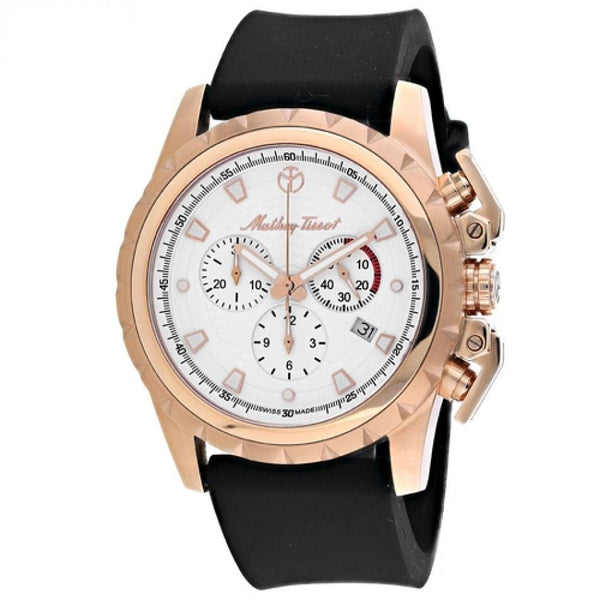 Mathey-Tissot Men's H466CHB Classic Chronograph Black Silicone Watch