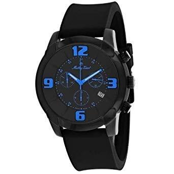 Mathey-Tissot Men's H511CHBUB Classic Chronograph Black Rubber Watch