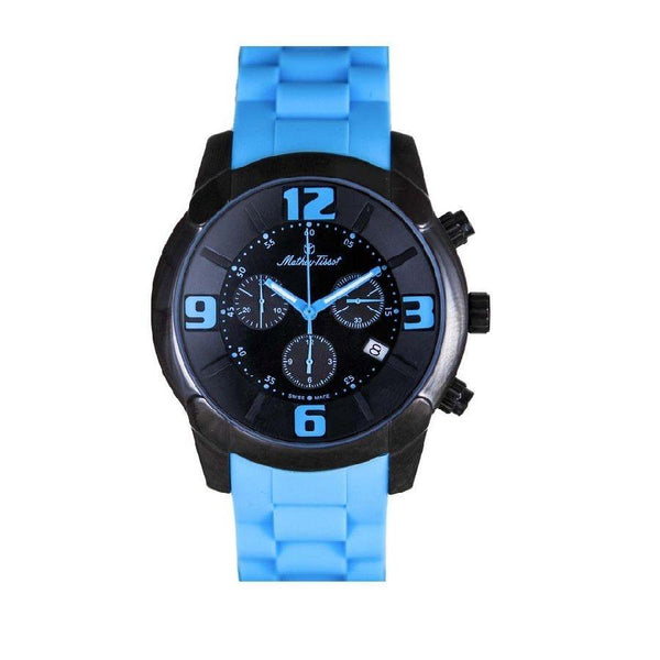 Mathey-Tissot Men's H511CHBU Mathey Chronograph Blue Silicone Watch