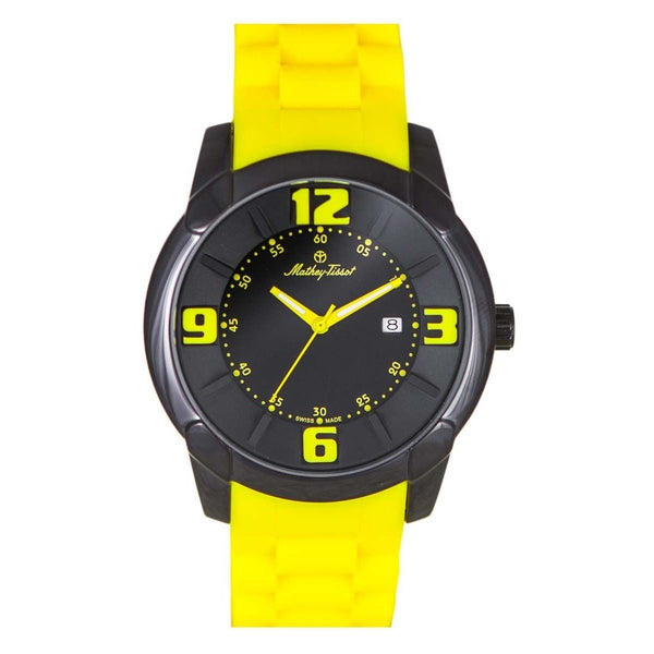 Mathey-Tissot Men's H511NJ Mathey Yellow Silicone Watch