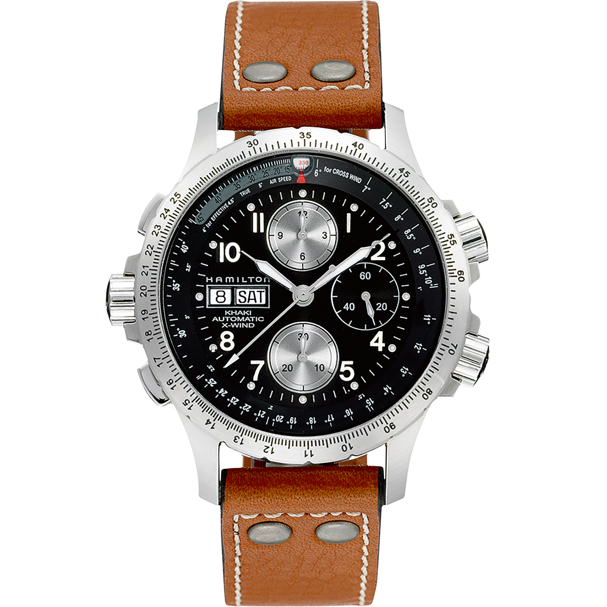 Khaki Automatic Chronometer X-Wind (Silver/Brown)