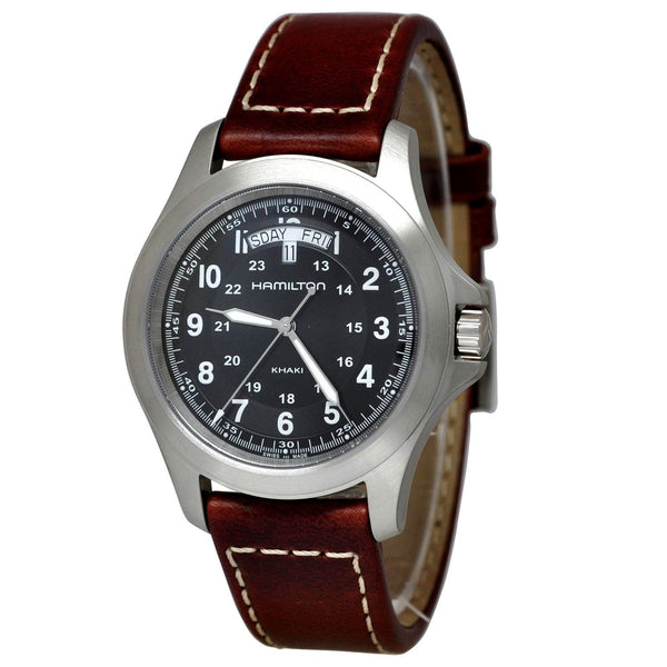 Hamilton Men's H64451533 Khaki King Brown Leather Watch