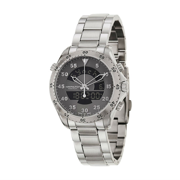 Hamilton Men's H64514181 Flight Timer Stainless Steel Watch