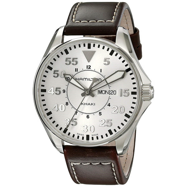 Hamilton Men's H64611555 Khaki Pilot Brown Leather Watch