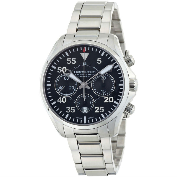 Hamilton Men's H64666135 Khaki Pilot Chronograph Automatic Stainless Steel Watch