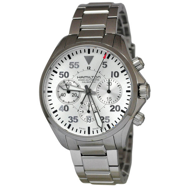 Hamilton Men's H64666155 Khaki Aviation Chronograph Automatic Stainless Steel Watch