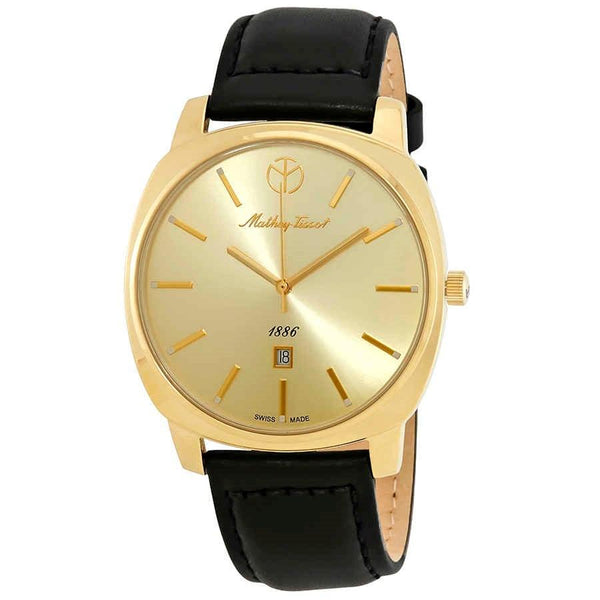 Mathey-Tissot Men's H6940PDI Smart Black Leather Watch