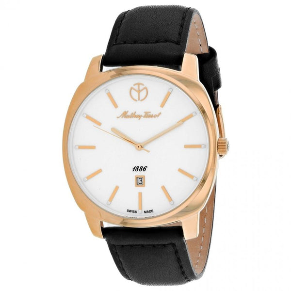 Mathey-Tissot Men's H6940PI Smart Black Leather Watch