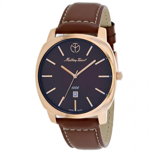 Mathey-Tissot Men's H6940PM Smart Brown Leather Watch