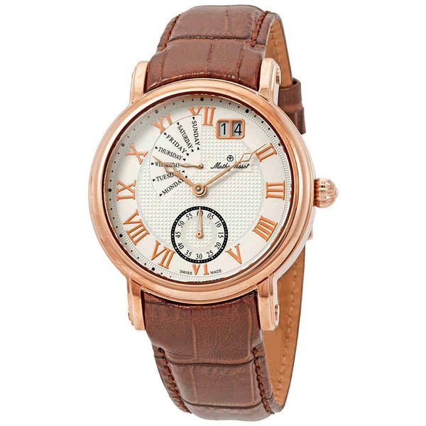 Mathey-Tissot Men's H7020PI Retrograde Brown Leather Watch