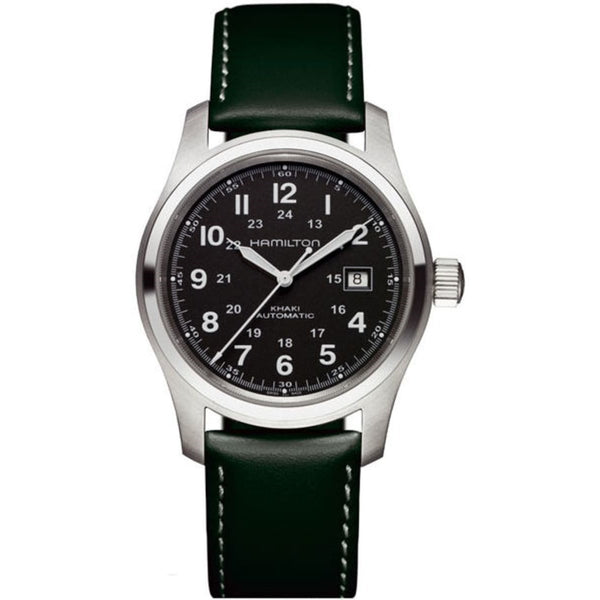 Hamilton Men's H70555863 Khaki Field Green Leather Watch