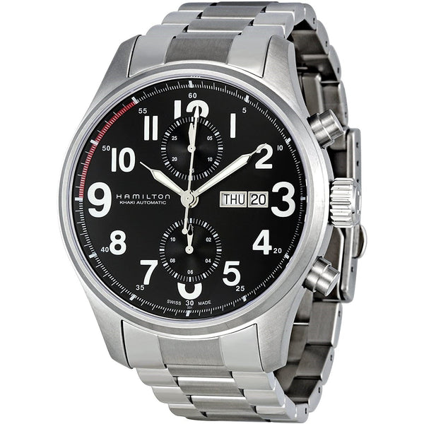 Hamilton Men's H71716133 Khaki Officer Chronograph Stainless Steel Watch