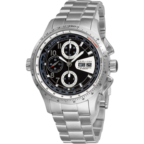 Hamilton Men's H76626135 Khaki X-Mach Chronograph Stainless Steel Watch
