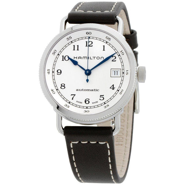 Hamilton Women's H78215553 Khaki Navy Automatic Brown Leather Watch