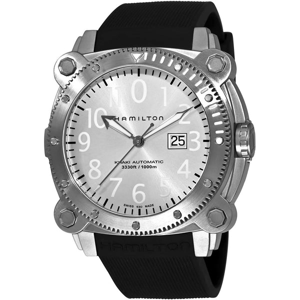 Hamilton Men's H78515353 Khaki Navy Below Zero Black Rubber Watch