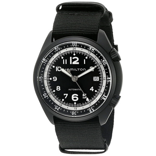 Hamilton Men's H80485835 Khaki Aviation Black Canvas Watch