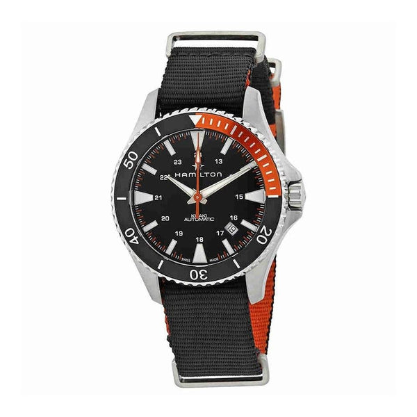 Hamilton Men's H82305931 Khaki Navy Scuba Black Nylon Watch