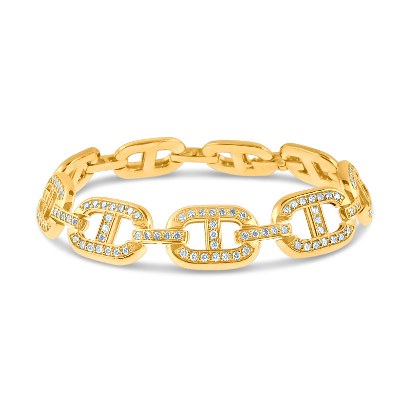 PRIVE 14K YELLOW GOLD 3.71CT DIAMOND BRACELET BRACELET