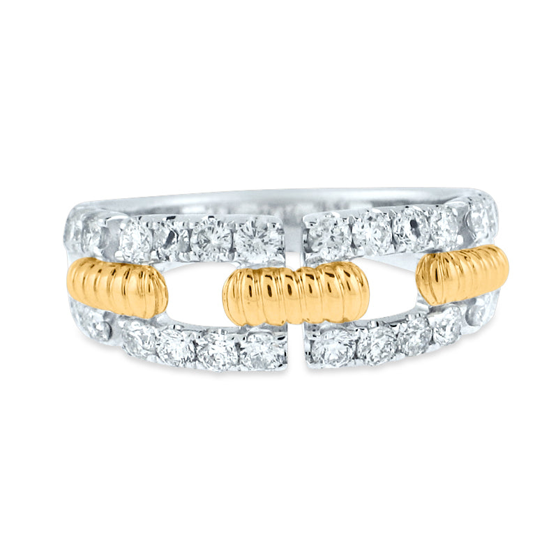 PRIVE 14K WHITE/YELLOW GOLD 1.01CT DIAMOND RING