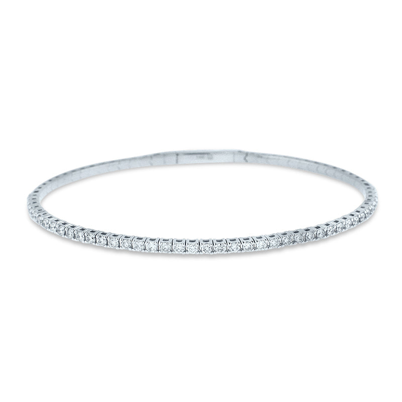 PRIVE 14K WHITE GOLD 0.98CT DIAMOND FLEXBRACELET