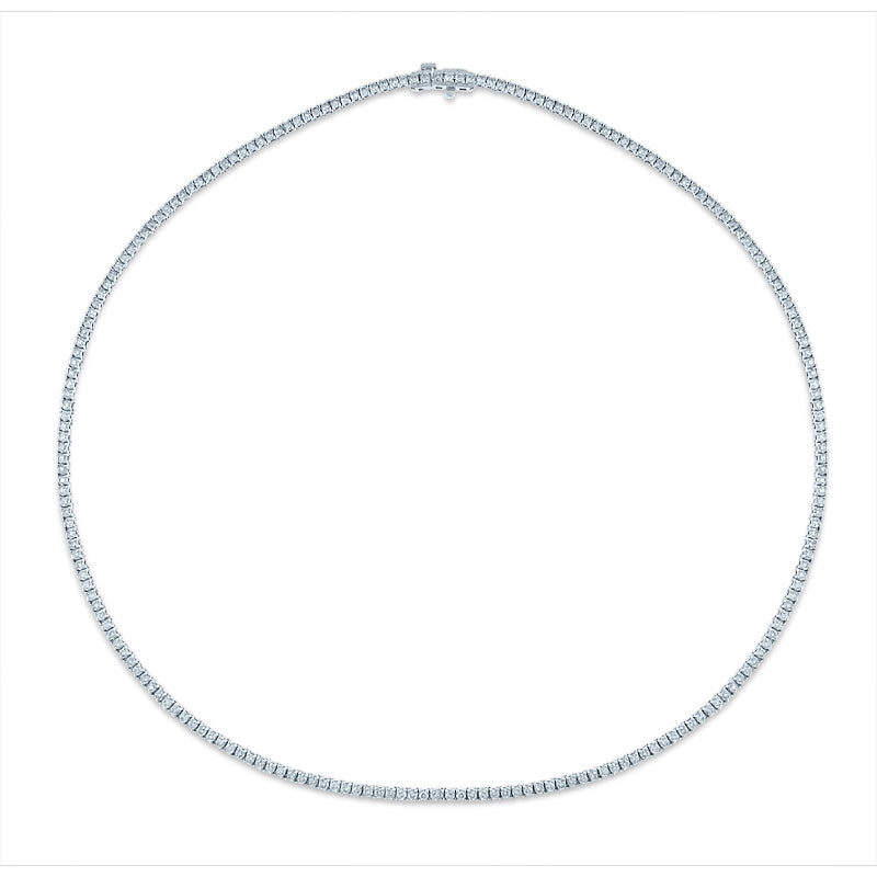 PRIVE 14K WHITE GOLD 4.53CT DIAMOND TENNIS NECKLACE