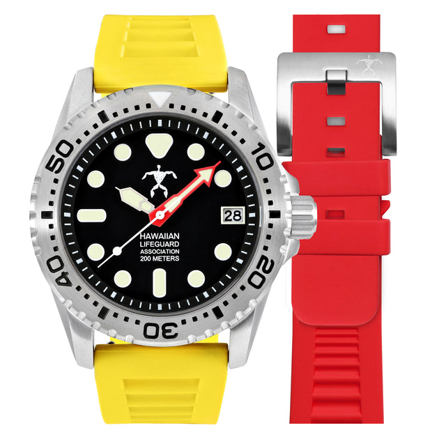 Hawaiian Lifeguard Association Yellow Black