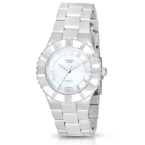 Guess Women's I90192L1 Crystal Stainless Steel Watch
