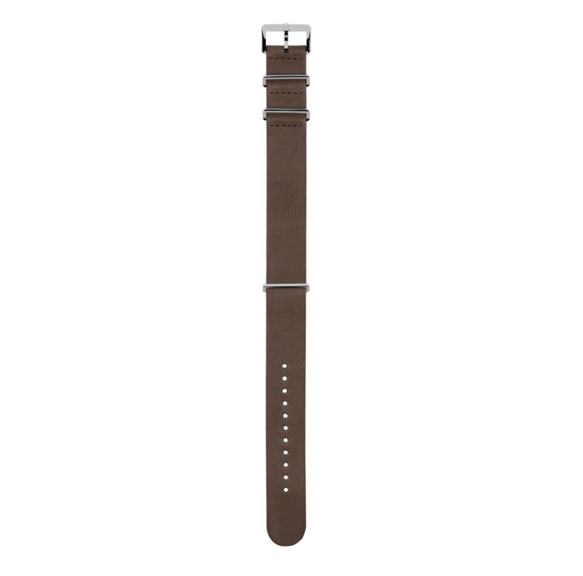 X Brown leather strap