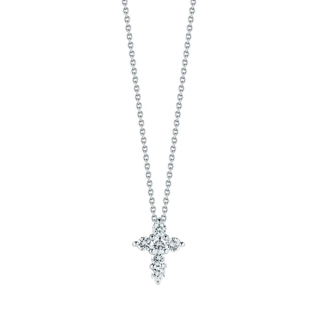 ROBERTO COIN Tiny Treasures Diamond Cross Pendant