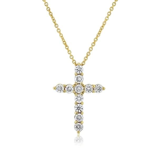 ROBERTO COIN Diamond Cross Pendant Necklace