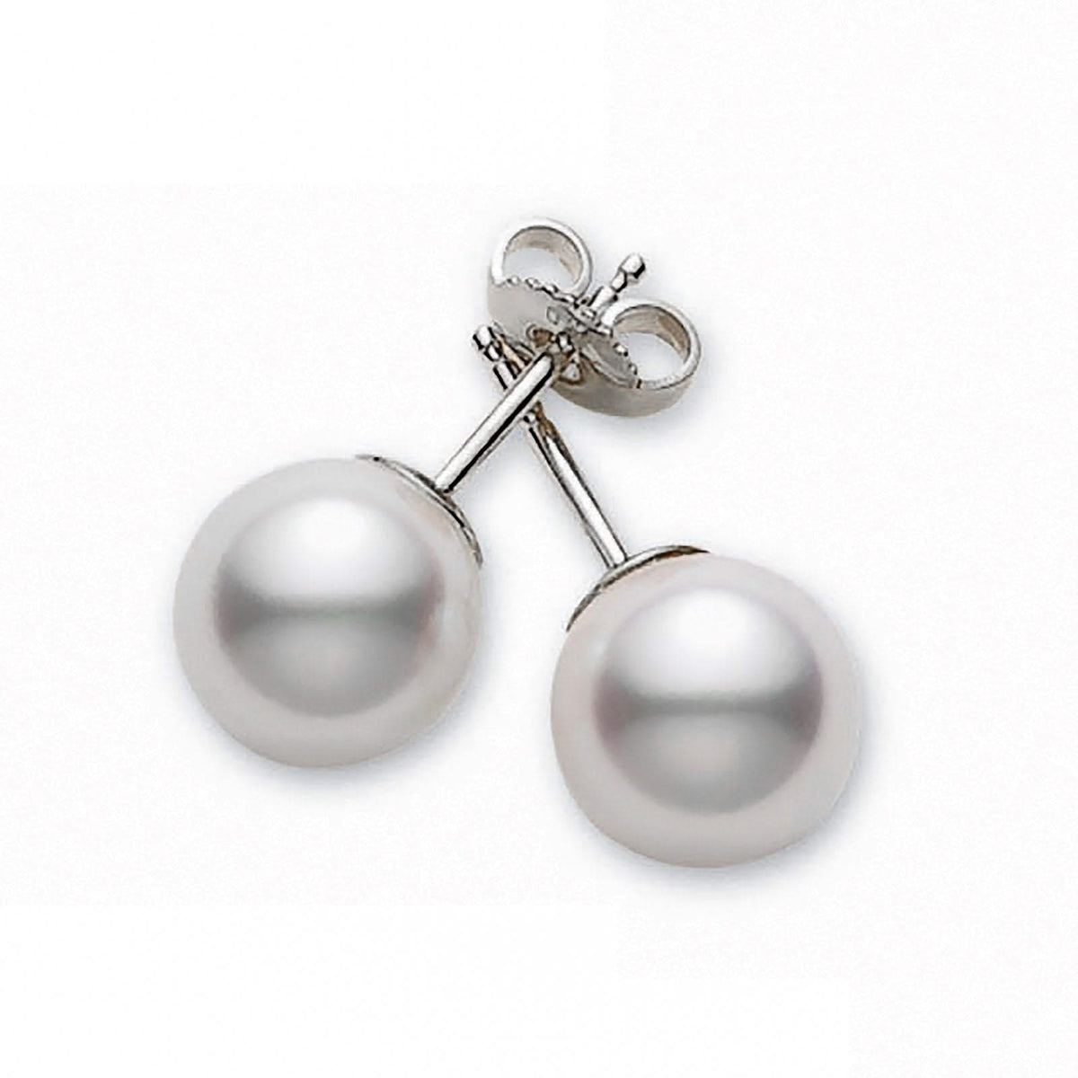 MIKIMOTO 6-6.5mm A+ Akoya Cultured Pearl Stud Earrings