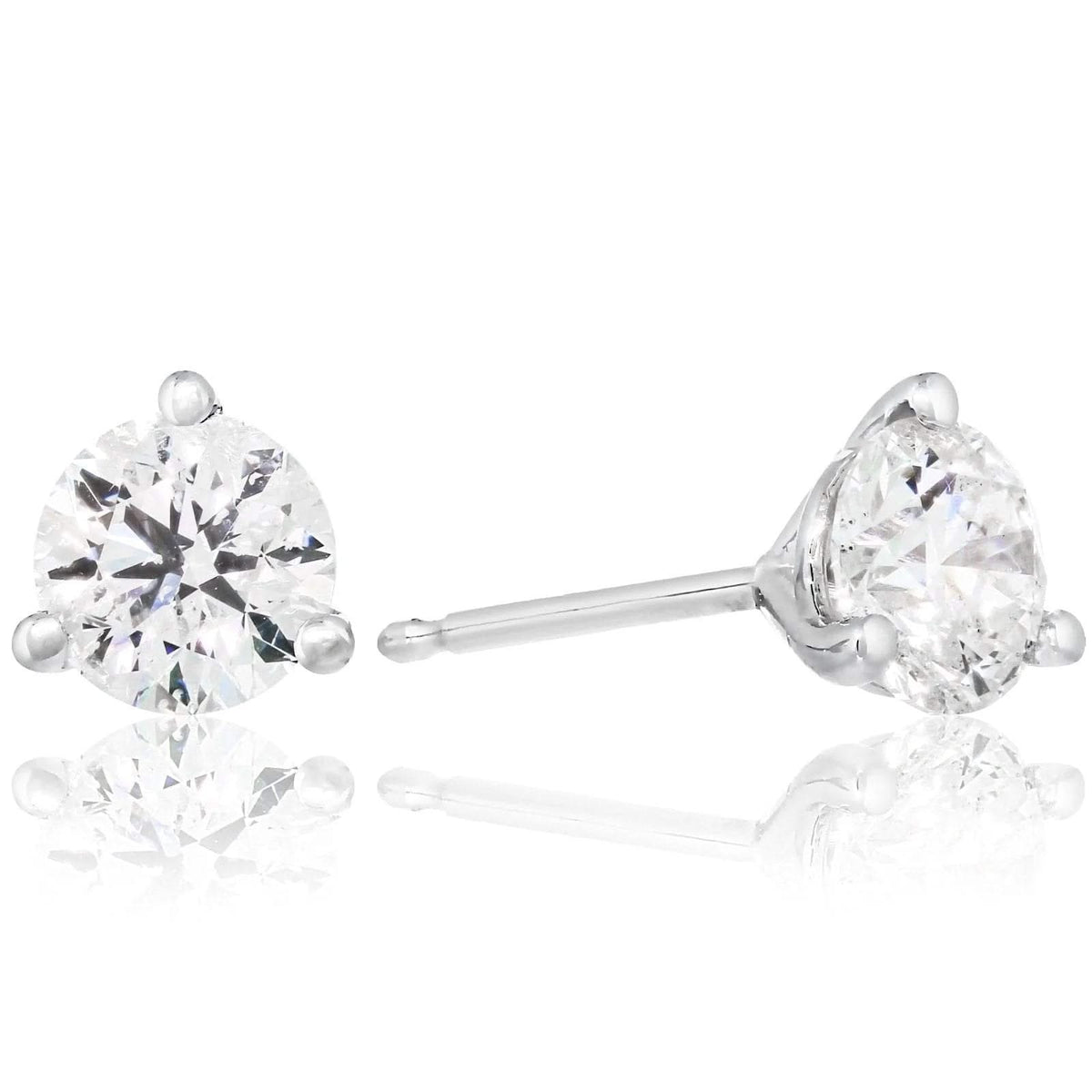 1 Carat Diamond Stud Earrings
