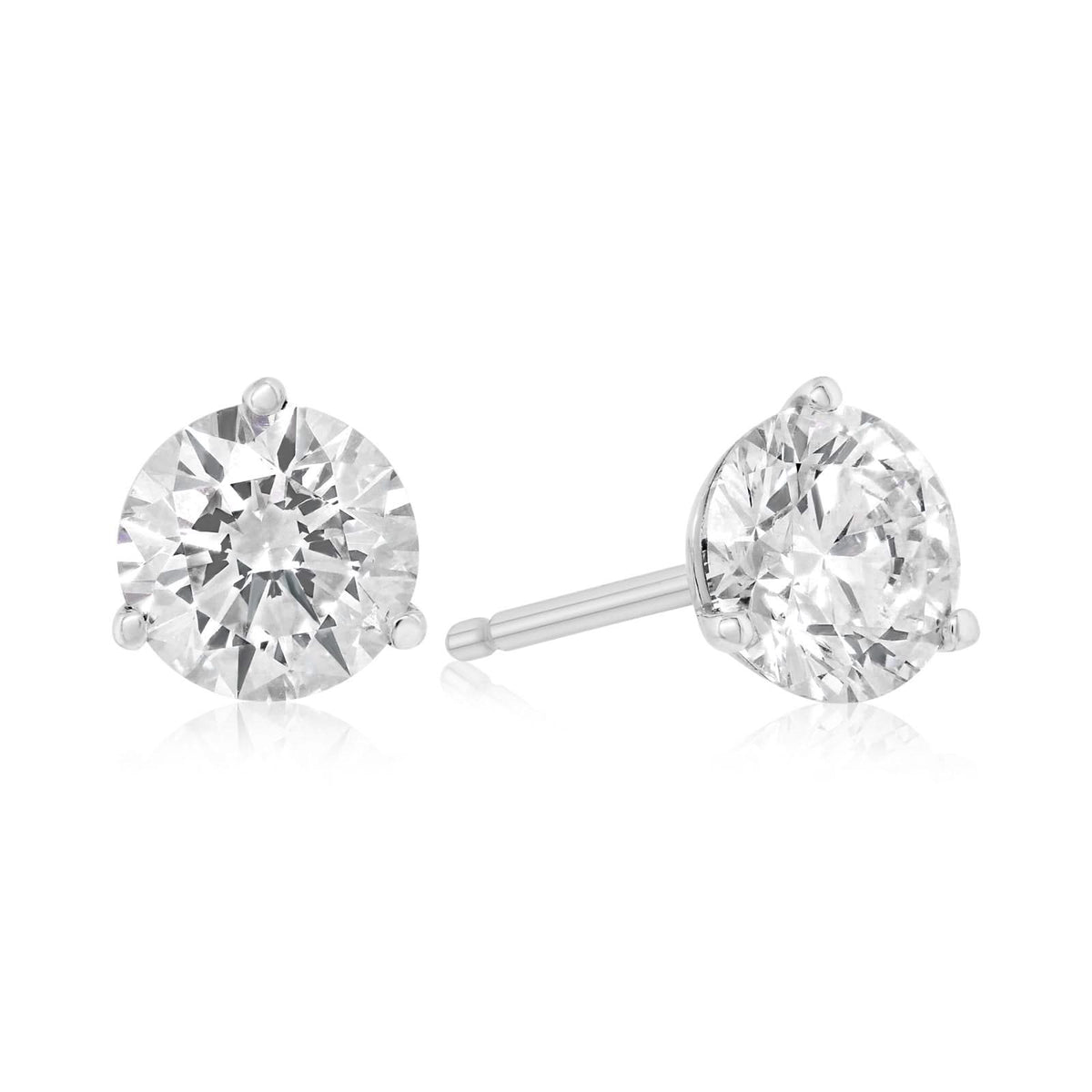 1.25 Carat Diamond Stud Earrings