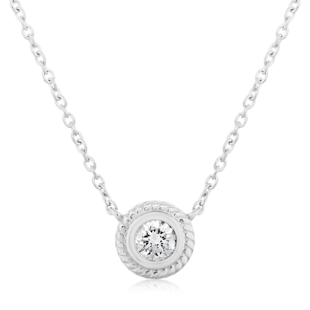 PENNY PREVILLE Engraved Diamond Necklace