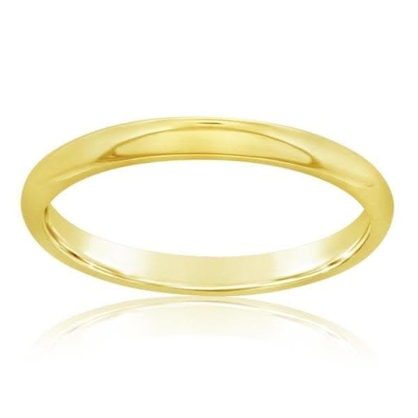 2mm Low Dome Wedding Band