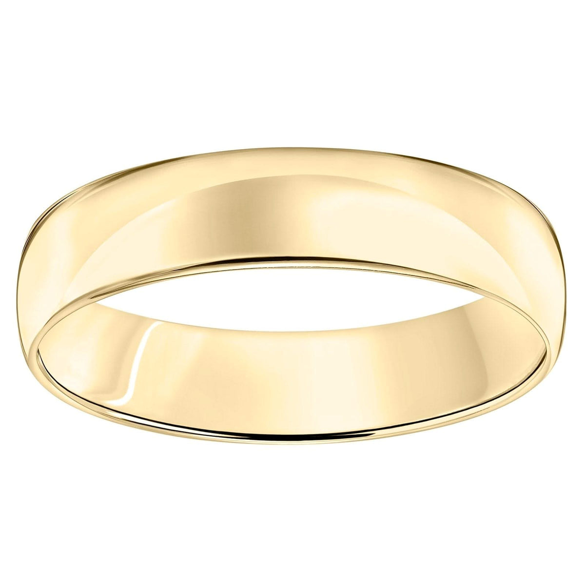 5mm Yellow Gold Wedding Band