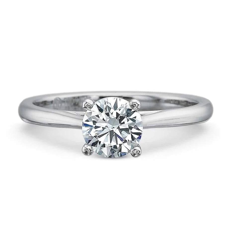 PRECISION SET New Aire Cathedral Solitaire Engagement Ring Setting