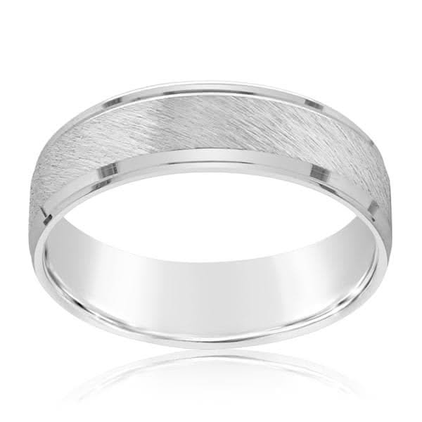 White Gold Men's Wedding Band