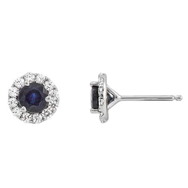 Sapphire & Diamond Studs