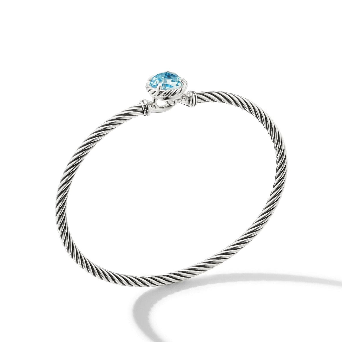 DAVID YURMAN Petite Chatelaine® Bracelet in Sterling Silver with Blue Topaz, 3mm