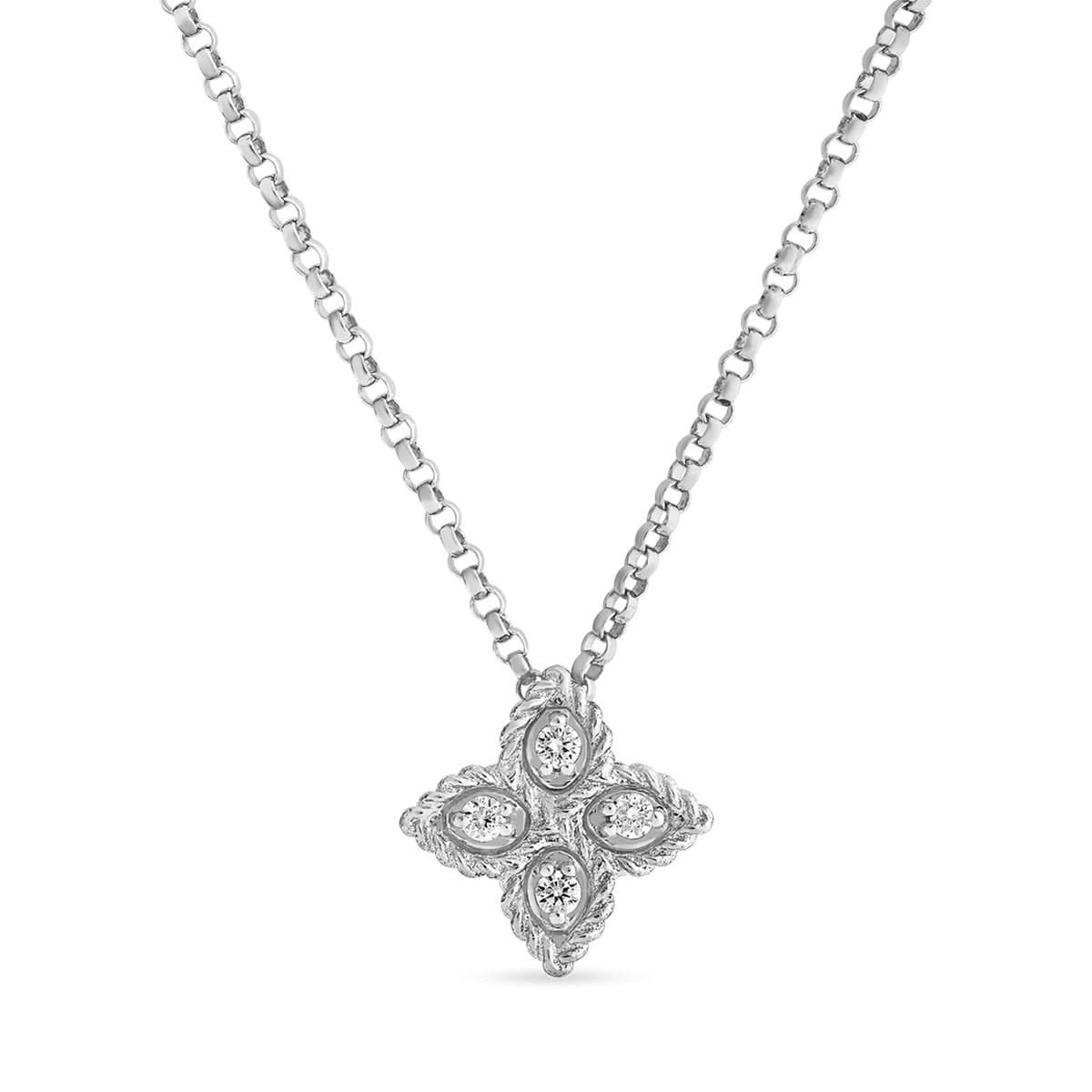 ROBERTO COIN Princess Diamond Flower Pendant
