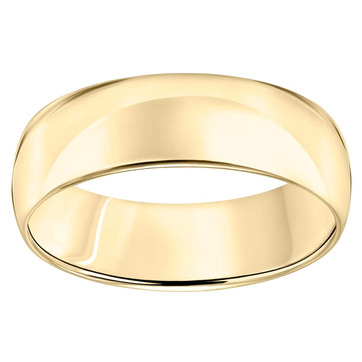 7mm Low Dome Wedding Band