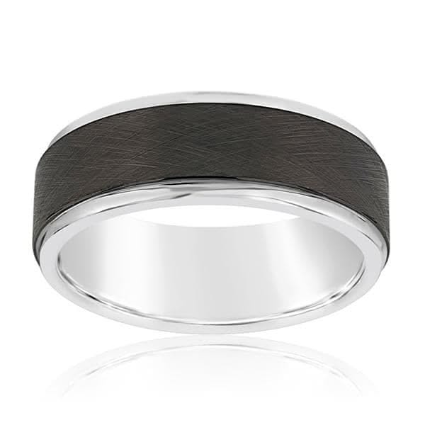 TRITON Men's Tungsten Wedding Band